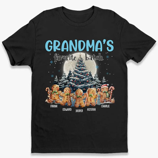 The Perfect Gingerbread Batch - Family Personalized Custom Unisex T-shirt, Hoodie, Sweatshirt - Christmas Gift For Grandma
