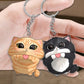 Cute Cartoon Looking Up Cat Gift For Cat Lover Personalized Acrylic Keychain