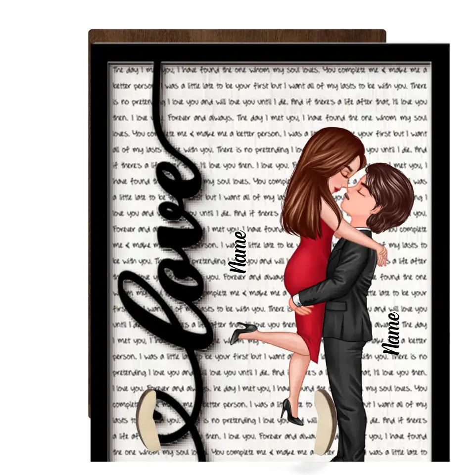 Couple Love Be Mine Valentine's Day Gift For Him For Her Personalized 2-layer Wooden Plaque