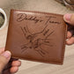 Daddy‘s Team Kids Holding Hands Personalized Printed Leather Wallet