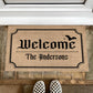 Welcome - Gothic Personalized Door Mat