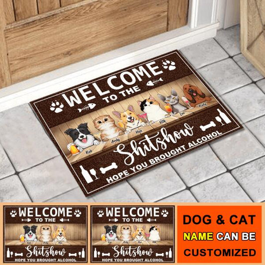 Welcome To The Shitshow - Personalized Pet Doormat