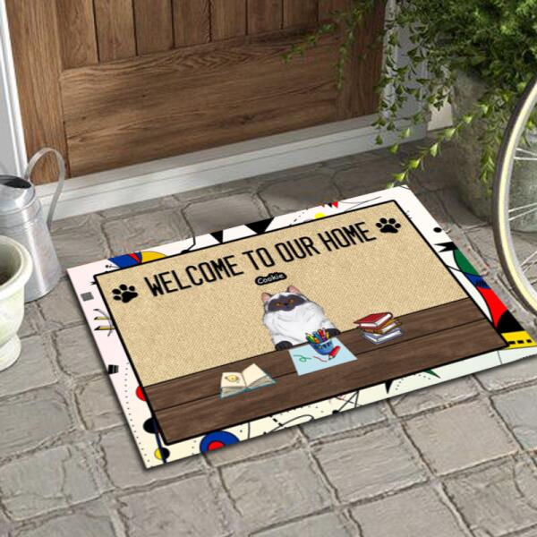 Welcome to Our Home - Funny Personalized Art Mat