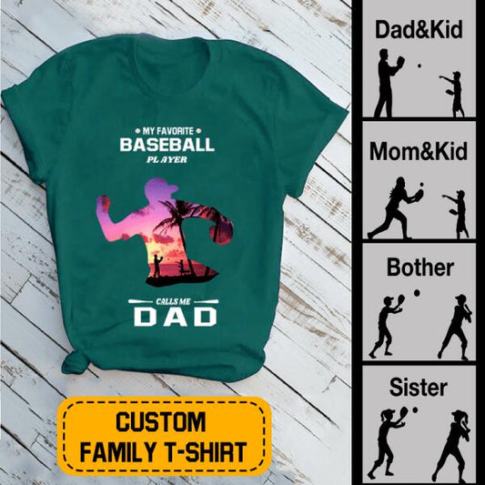 My Favorite Baseball Player - Personalized Baseball Player T-shirt