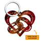 Personalized Couple Gift Heart-shaped Keychain