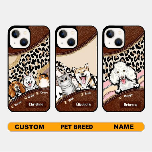 Personalized Dog&Cat Mom Pet Lover Leopard Print
Phone Case