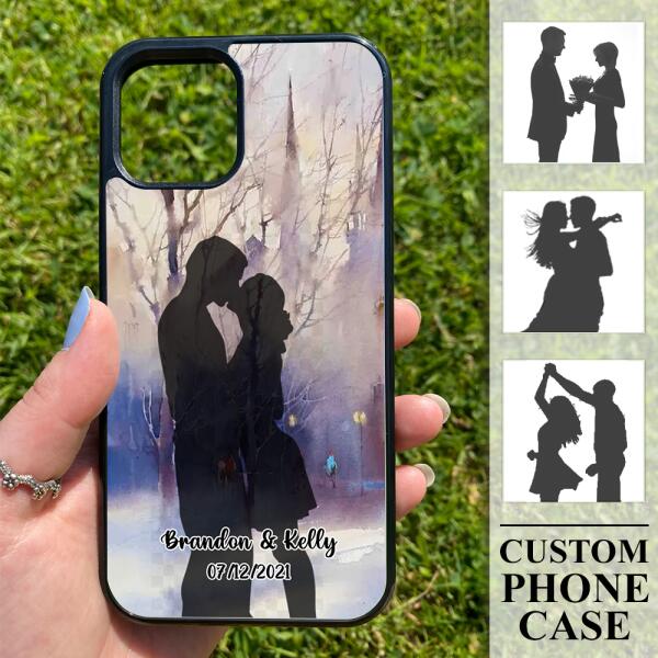 Personalized Gift Couple Custom Name&Date Phone Case