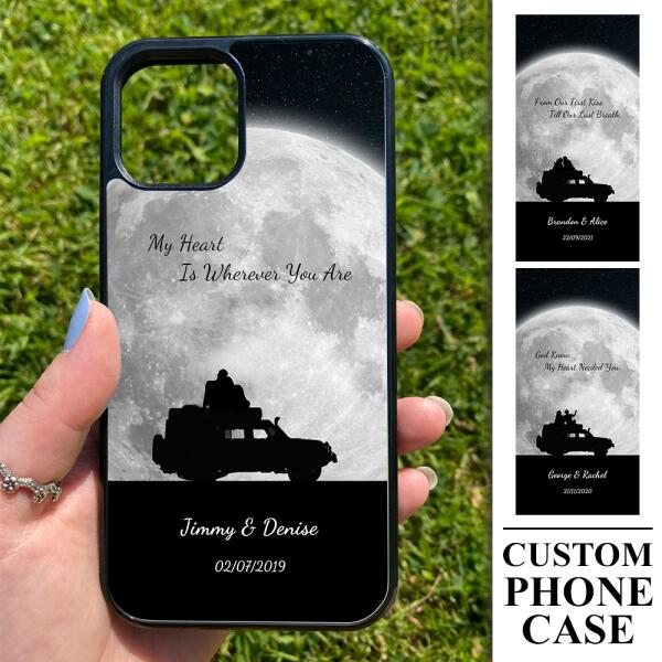 From Our First Kiss Till Our Last Breath - Personalized Valentine's Gift Couple On The Travel Phone Case