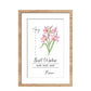 Personalized Birth Month Flower Wooden Sign