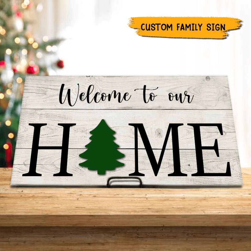 Personalized Family Sign With 7 Or 9 Interchangeable Pieces