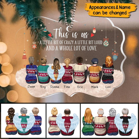 This Is Us - Personalized Memorial Family Christmas Acrylic Ornament
