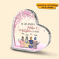 Mother&Daughter Forever Linked Together 
 - Personalized Heart-Shaped Acrylic Plaque