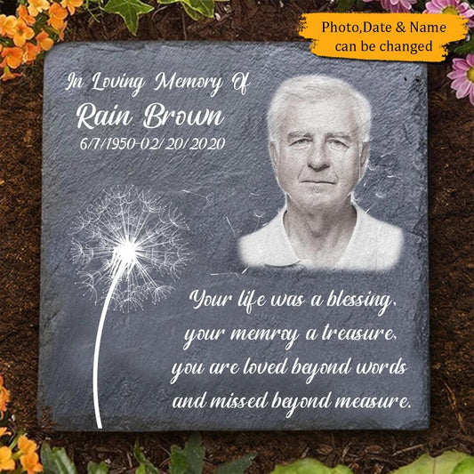 You are Loved Beyond Words - Personalized Memorial Stone-Upload Image,Memorial Gift
