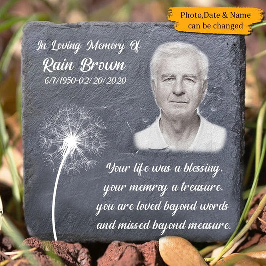 You are Loved Beyond Words - Personalized Memorial Stone-Upload Image,Memorial Gift
