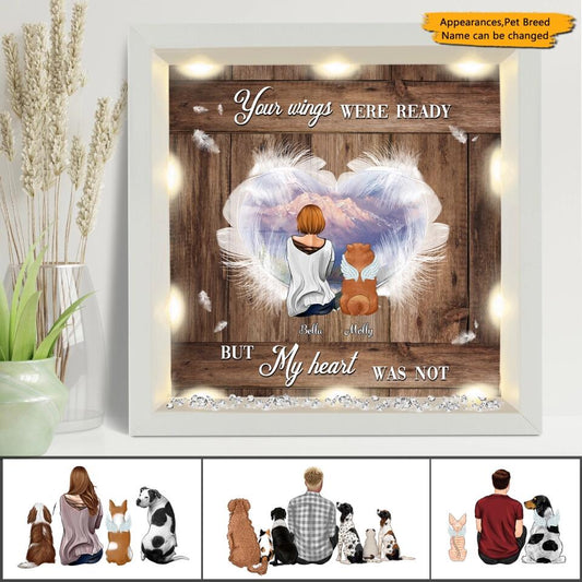 Dog&Cat Memorial Gift - Personalized Light-Up Frame, Memorial Gift For Pet Lovers