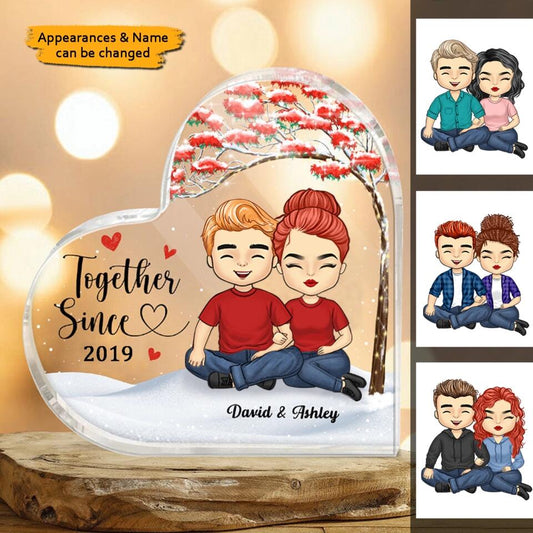 Together Since - Personalized Couple Heart Acrylic Plaque