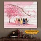 Mother & Daughters Forever Linked Together - Personalized Gift - Wrapped Canvas