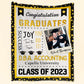 Graduate Congratulation - Personalized Blanket - Graduation, Birthday, Loving Gift For Seniors, Graduate Students, Daughters & Sons