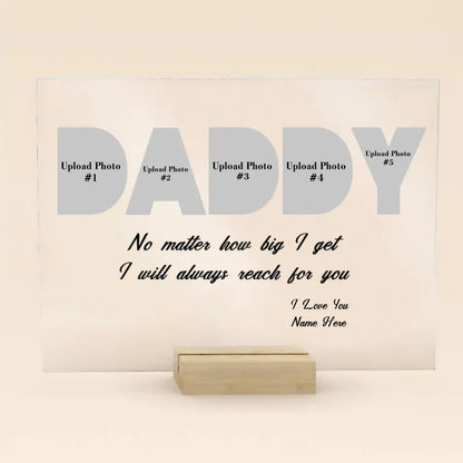 DADDY Custom Photo Acrylic Plaque Gift, Father's Day Gift