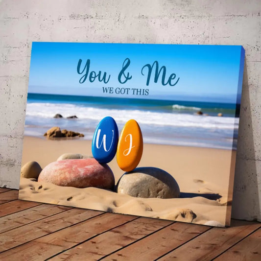 You & Me We Got This - Custom Personalized Canvas - Anniversary Gift, Birthday Gift