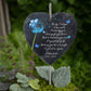 The Day I Lost You, I also Lost Me - Personalized Memorial Garden Slate & Hook - Sympathy Gift