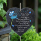 The Day I Lost You, I also Lost Me - Personalized Memorial Garden Slate & Hook - Sympathy Gift