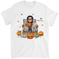 Grandma Sitting On Chair Pumpkins Personalized Shirt