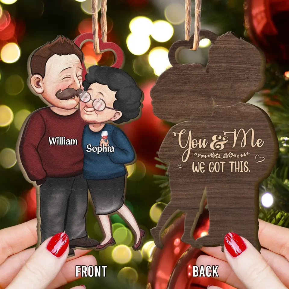 2023 Christmas Old Senior Couples Anniversary - Personalized Wooden Ornament