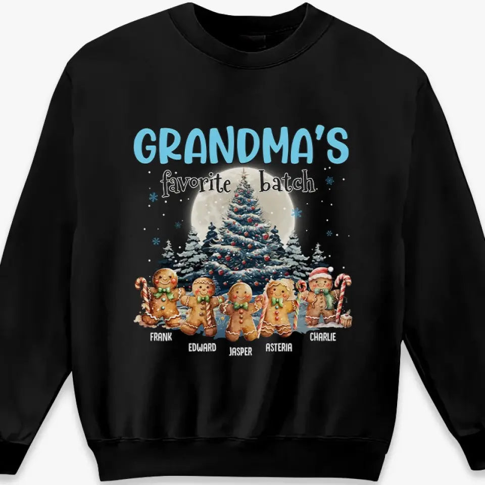 The Perfect Gingerbread Batch - Family Personalized Custom Unisex T-shirt, Hoodie, Sweatshirt - Christmas Gift For Grandma
