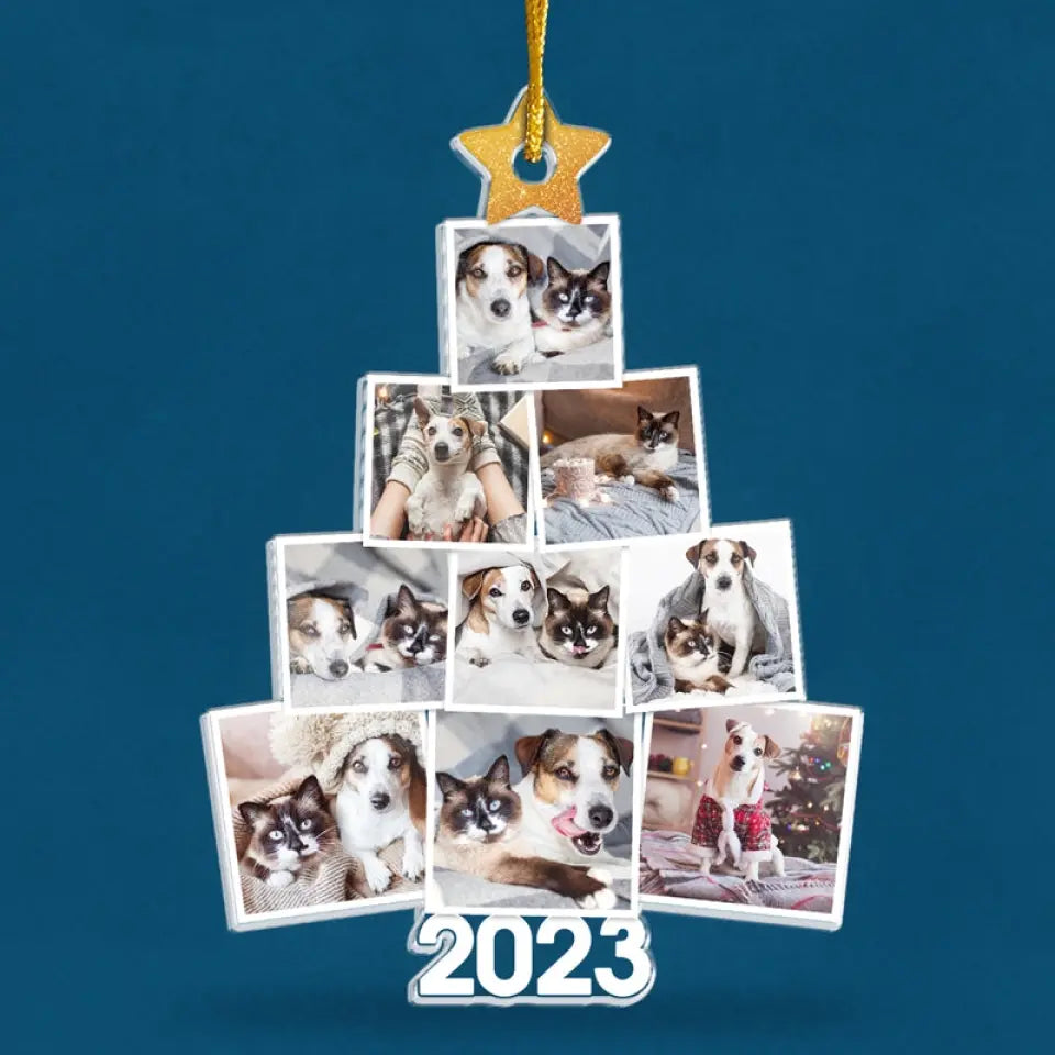 Custom Photo Pet The Perfect Christmas Tree - Dog & Cat Personalized Custom Ornament - Acrylic Custom Shaped - Christmas Gift For Pet Owners, Pet Lovers
