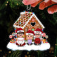 Family Sitting Together - Custom Gingerbread House Personalized Acrylic Ornament