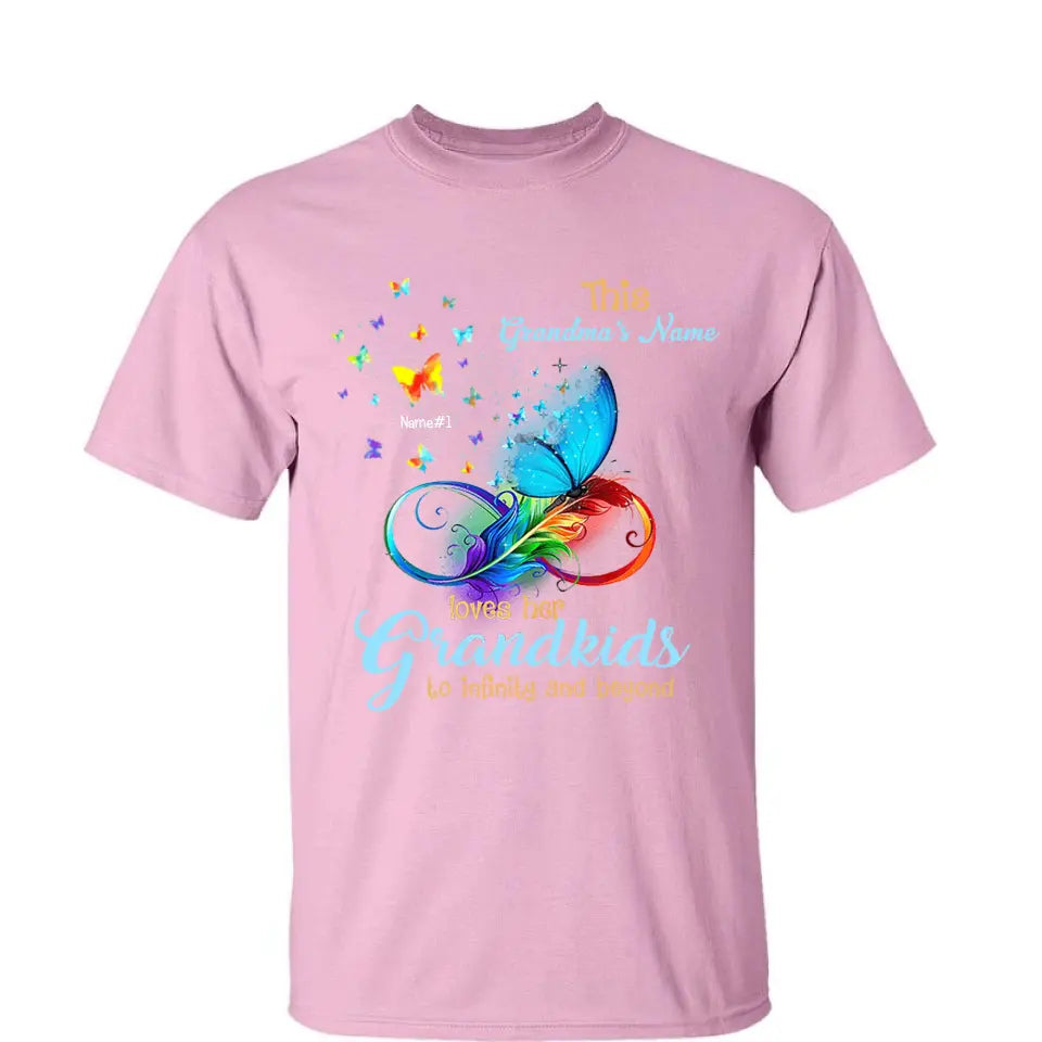Grandma Loves Grandkids To Infinity And Beyond Personalized Shirt