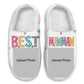 Custom Photo Best Nana Ever - Gift For Mother, Grandma, Family - Personalized Fluffy Slippers