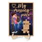 My Missing Piece Couple Kissing Galaxy Valentine‘s Day Gift For Him For Her Personalized 2-Layer Wooden Plaque