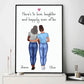 Everything I Am Is Because Of You Mother's Day Gift Personalized Poster