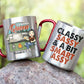 Classy, Sassy And Smart - Personalized Carabiner Camping Mug - Gift For Camping Lovers