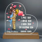 I Met You Couple Valentine‘s Day Gifts by Occupation Gift For Her Gift For Him Firefighter, Nurse, Police Officer Personalized Acrylic Plaque LED Night Light