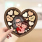 Mom Grandma Holding Kid In Heart Personalized 2-layer Wooden Plaque