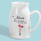 Grandma's Love Brings Blossoms To Life - Family Personalized Custom Home Decor Flower Vase - House Warming Gift For Mom, Grandma