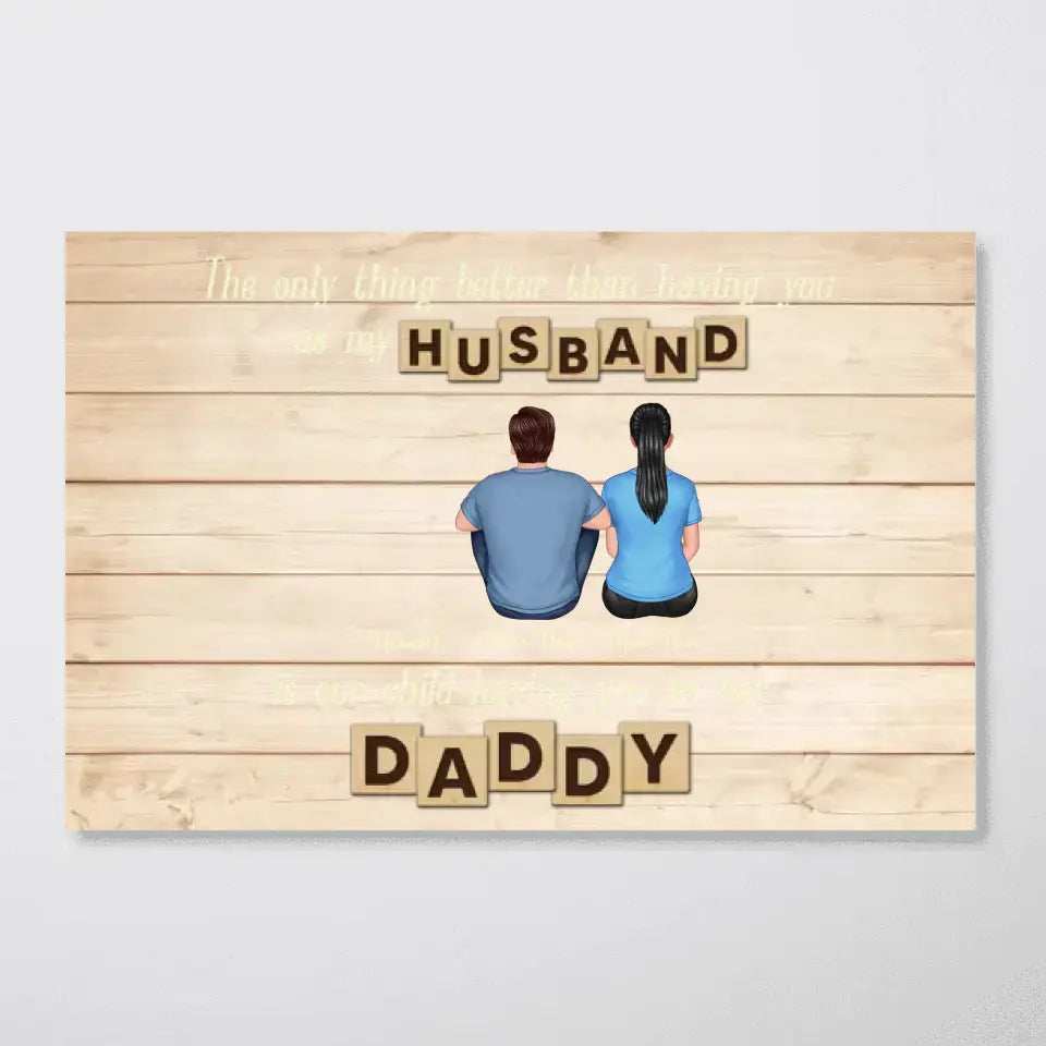 The Only Thing Better Than Father‘s Day Gift for Dad Grandpa, Personalized Horizontal Poster