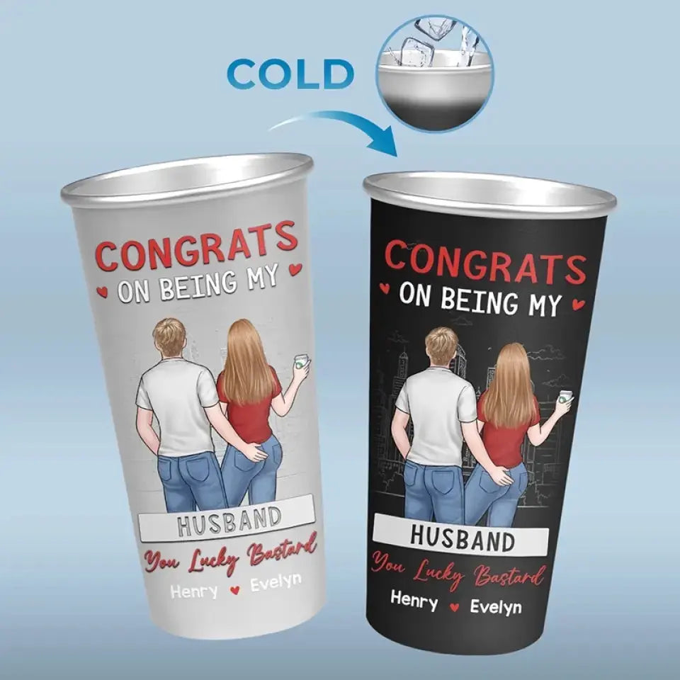 Annoy You For The Rest Of My Life - Couple Personalized Custom Aluminum Changing Color Cup - Gift For Husband Wife, Anniversary