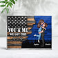 Hero Couple Nation Flag Gift by Occupation For Her, For Him Personalized Poster, Anniversary Gift for Couple, Dad Mom