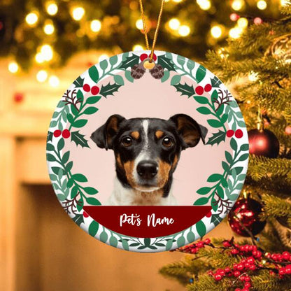 Pet Christmas Ornament - Custom Photo&Name