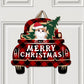 Merry Christmas - Personalized Pet Decorative Door Sign(UP TO 4 CATS)