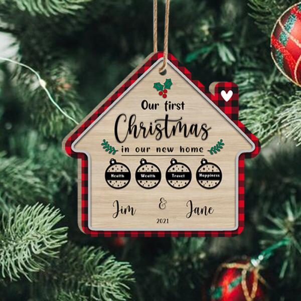 Our First Christmas In Our New Home - Personalized Christmas Ornament