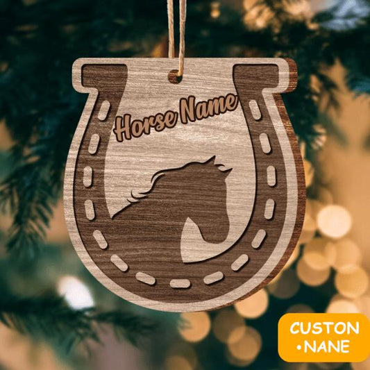 Personalized Horse Name Christmas Ornament