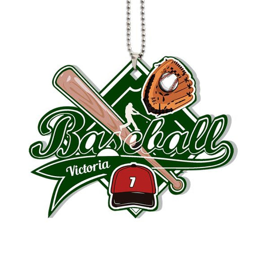 Merry Christmas - Personalized Baseball Ornament