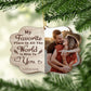My Favorite Place Is Next To You - Personalized Shaped Ornament