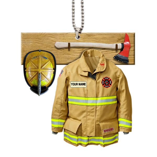 Personalized Firefighter Set Ornament