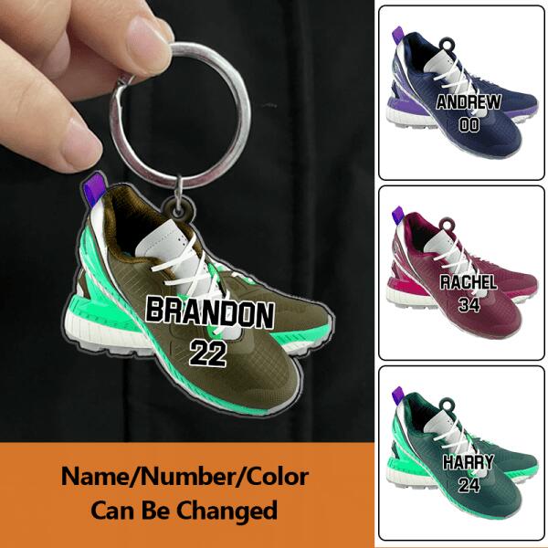 Personalized Hockey Shoes Acrylic Keychain